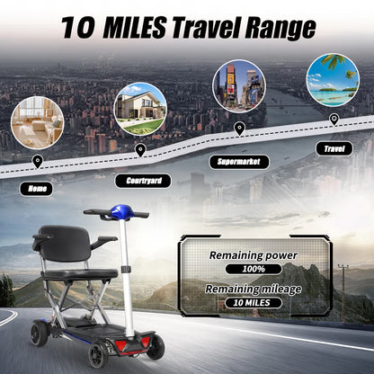 Powered Lightweight Manual Folding Mobility Scooter